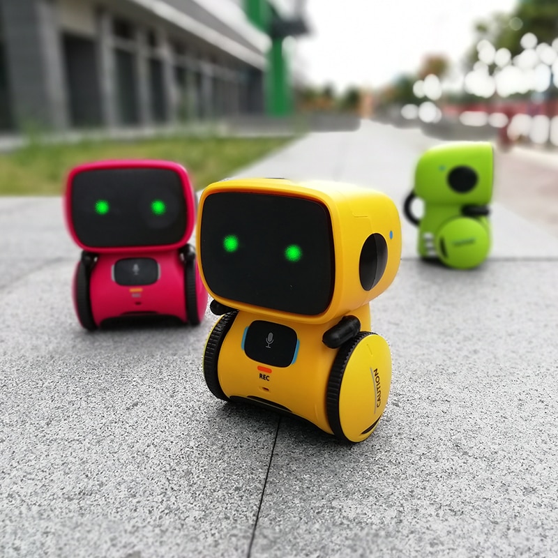 Yellow Smart Voice Command Dancing Robot